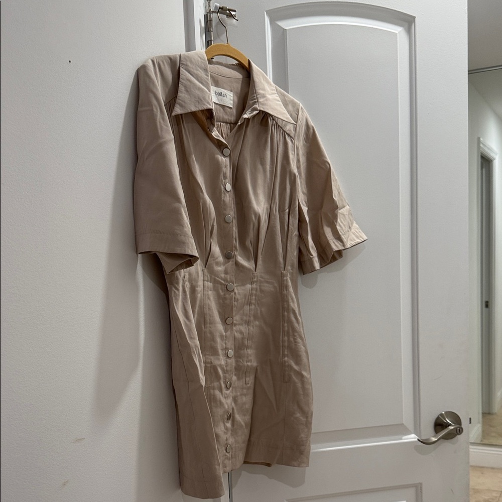 ba&sh Beige Mini Dress